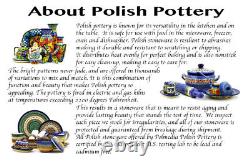 Polish Pottery bowls set of 6 Daisy Dreams