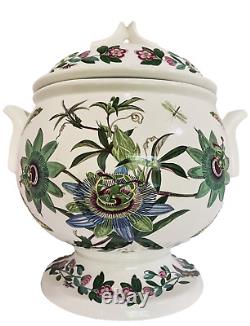 Portmeirion Botanic 1972 Soup Tureen Pedestal Large Covered Bowl No Ladle VTG