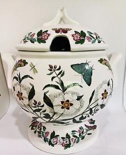 Portmeirion Botanic 1972 Soup Tureen Pedestal Large Covered Bowl No Ladle VTG
