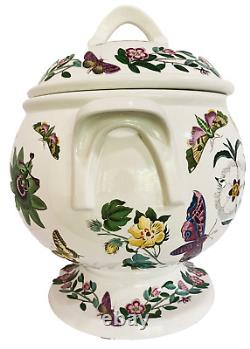 Portmeirion Botanic 1972 Soup Tureen Pedestal Large Covered Bowl No Ladle VTG