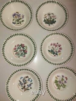 Portmeirion Botanic Garden set of 12 assorted oatmeal/cereal bowls