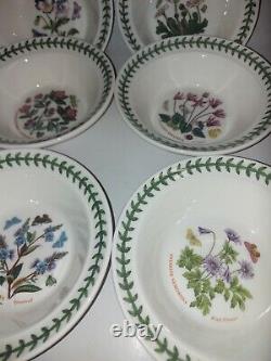 Portmeirion Botanic Garden set of 12 assorted oatmeal/cereal bowls