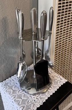 Princess House Barrington Stainless Steel Utensils With Metal Holder