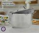 Princess House Culinario Nonstick StainlessSteel Straining CASSEROLE 7.5Qt #5774