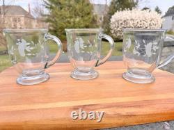 Princess House Heritage Cafe Mug 4-7/8 16 fl oz Set Of 3