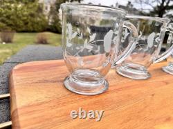 Princess House Heritage Cafe Mug 4-7/8 16 fl oz Set Of 3