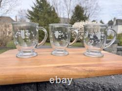 Princess House Heritage Cafe Mug 4-7/8 16 fl oz Set Of 3