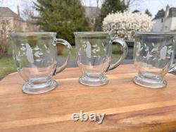 Princess House Heritage Cafe Mug 4-7/8 16 fl oz Set Of 3