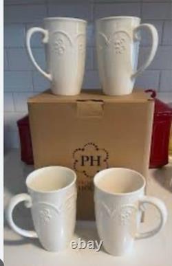 Princess House Marbella Latte Mugs 3286 Set of 4 HTF