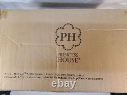 Princess House Tri-Ply Stainless Steel 4.5-Qt Straining Casserole (5748) New