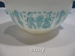 Pyrex Amish Butterprint Cinderella Mixing Nesting Bowls Turquoise/Blue Set of 4