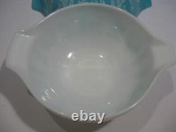 Pyrex Amish Butterprint Cinderella Mixing Nesting Bowls Turquoise/Blue Set of 4