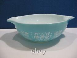 Pyrex Amish Butterprint Cinderella Mixing Nesting Bowls Turquoise/Blue Set of 4