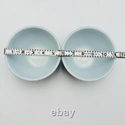 Pyrex Blue Set of 4 Colonial Mist Nesting Mixing Bowls 2x 401 403 404 VINTAGE