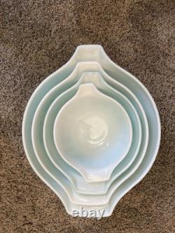 Pyrex Cinderella Amish Butterprint Set Of 4 Nesting Mixing Bowls Vintage MCM