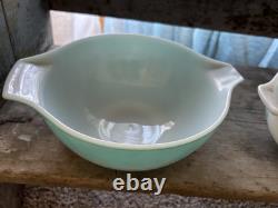Pyrex Cinderella Amish Butterprint Set Of 4 Nesting Mixing Bowls Vintage MCM