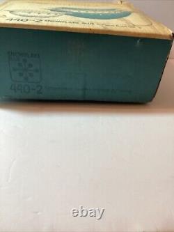 Pyrex Compatible 440-2 Snowflake Blue 4-Piece Bowl set New Old Stock From