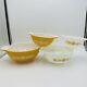 Pyrex Mixing Bowls Corning Butterfly Gold Set of 4 Nesting Cinderella Kitchen