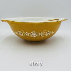 Pyrex Mixing Bowls Corning Butterfly Gold Set of 4 Nesting Cinderella Kitchen