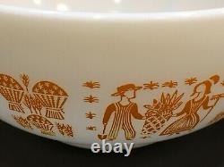 Pyrex Orange Amish Butterprint Cinderella Mixing Bowls Complete Set Hard to Find