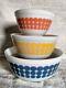 Pyrex Polka Dot Mixing Bowl Set 401, 402, 403-SUPER NICE