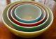 Pyrex Primary Colors Mixing Nesting Bowls set of 4 Vintage