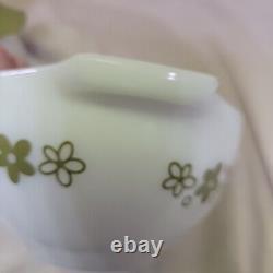 Pyrex Spring Blossom Green White Daisy Cinderella Mixing Bowls Set Of 3