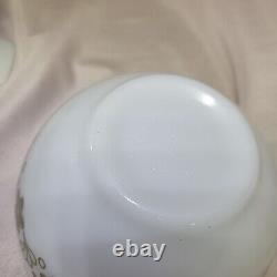 Pyrex Spring Blossom Green White Daisy Cinderella Mixing Bowls Set Of 3