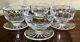 Qty 4 WATERFORD CRYSTAL LISMORE 3T FOOTED DESSERT BOWL with Attached Underplate