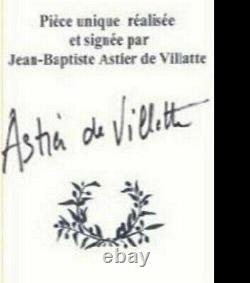 RARE Astier de Villatte 13 Plate UNIQUE JEAN-BAPTISTE COLLECTION