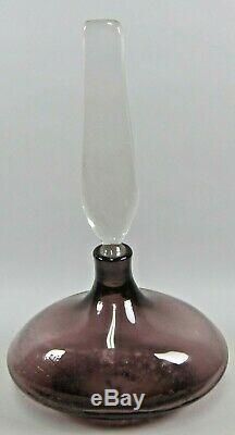 RARE BLENKO 1959 WAYNE HUSTED AMETHYST Perfume Bottle Decanter #5933