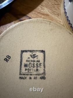 RARE NICHOLAS MOSSE Pottery Set of 5 Crock Nesting Bowls in Pansy from IRELAND