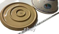 RARE Nicholas Mosse Pottery Lg Bowl 14 Ireland Handmade AND 14 Platter Lid