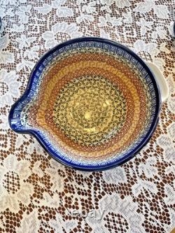 RARE! Polish Pottery Mosaic 23-Piece Dinnerware Set for 7 + Extra Pieces