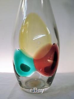 RARE Signed Wayne Husted OLANA EXPERIMENTAL Huge Vase BLENKO Art Glass