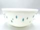 RARE Vintage Pyrex Bowl Dainty Maid 1950s Promo Atomic Turquoise Diamond Glass