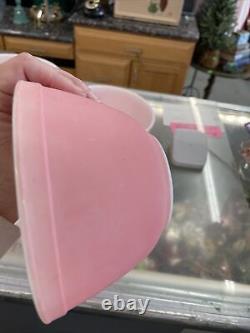 RARE Vintage Pyrex Pink Flamingo Nesting Mixing Bowls Set of 3 401, 402, 403