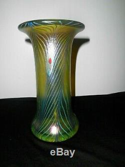 RARE! Waterford Evolution Peacock Art Nouveau Vase by Robert Held LIMITED 62/150