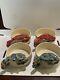 ROBERT WESSELL Art Pottery Chesapeake Crab Bowls Folk Cajun Sea Signed Rare Set