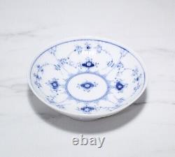 ROYAL COPENHAGEN Denmark Blue Fluted Lace Porcelain Footed Bowl Compote