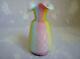 Rainbow Diamond Quilted Mother Of Pearl Satin Glass Vase