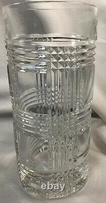 Ralph Lauren Crystal Glen Plaid Highball Whiskey Cocktail Barware Set of 5