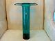 Rare 13 Tall Vintage BLENKO Cylindrical ART GLASS VASE SEA GREEN HUGE