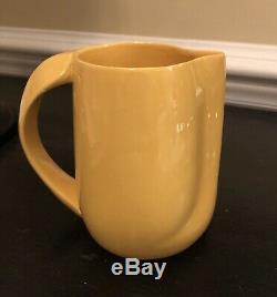 Rare 1970's Vintage Elsa Peretti for Tiffany Yellow Pottery Pitcher