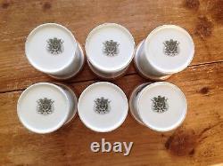 Rare 6 Portmeirion Botanic Garden Herb Spice Storage Jars Lidded Pots Shelf Set