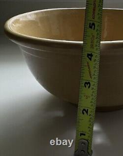 Rare Antique American Yellow Ware Colander 9.5