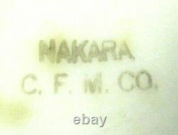 Rare Antique Wave Crest Nakara Decorated Glass Cigar Box by CF Monroe Hinged