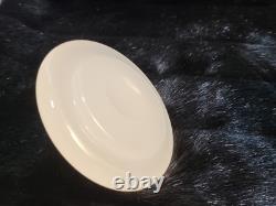 Rare Archimede Seguso Murano Blue Alabastro Opaline Covered Glass Geode Bowl Vtg