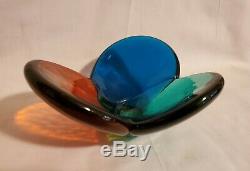 Rare BLENKO TRI-COLOR BOWL-5831-Wayne Husted-Produced Only 1958