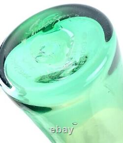Rare Blenko Glass 6103 Consorzio Decanter in Topaz/Emerald Nickerson Design